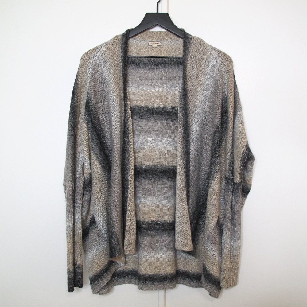 EYESHADOW Neutral Striped Shrug Cardigan